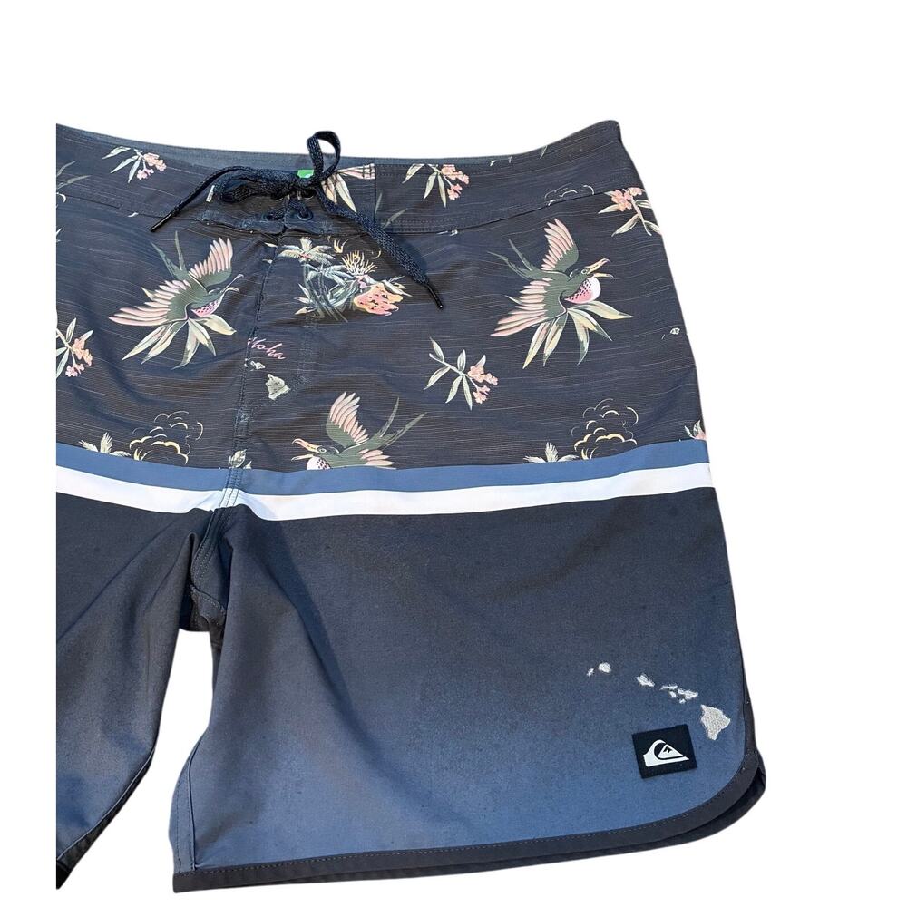 Quiksilver Surfstick Division Scallop 19" Board Shorts Swim Trunks 40 - Picture 5 of 9